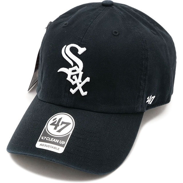 フォーティーセブン '47 キャップ クリーンナップ シカゴ・ホワイトソックス ヘリテージ [14920530 SS26] 47 CLEAN UP CHICAGO WHITE SOX HERITAGE 帽子 カジュアル 定番 ベースボルキャップ ブラック