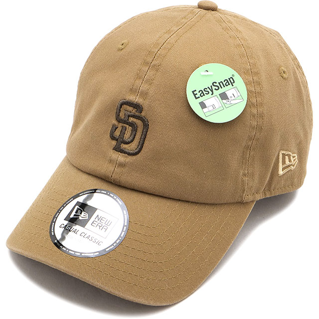 ニューエラ キャップ NEW ERA CAP カジュアルクラシック サンディエゴ・パドレス [14744730 SS26] Casual Classic SADPAD 帽子 MLB イージースナップ サイズ調整可能 ベージュ カーキ