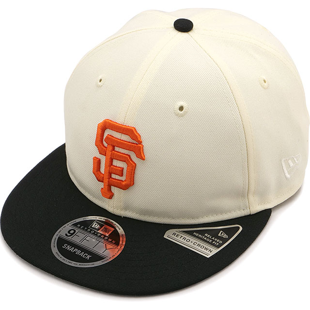 ニューエラ キャップ NEW ERA CAP 中津川吾郎 サンフランシスコ・ジャイアンツ [14880367 SS26] RC 9FIFTY GORO SAFGIA 帽子 サイズ調整可能 MLB コラボ ホワイト クローム/ブラック