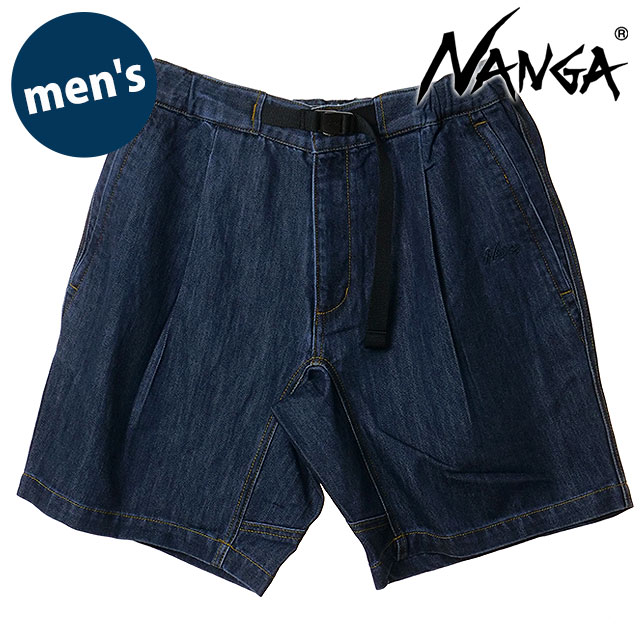ナンガ NANGA メンズ デニムショートパンツ [N2600-1E065D SS26] DENIM SHORT PANTS ハーフパンツ ショーツ ネイビー IDG