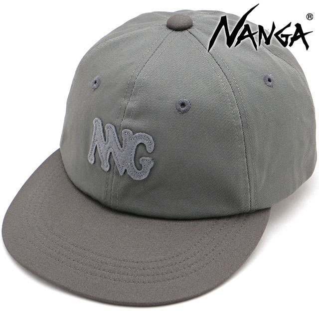 ナンガ NANGA コットンツイル バイカラーキャップ [N2600-3A065A SS26] COTTON TWILL BI-COLOR CAP 帽子 グレー GRY