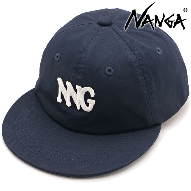 ナンガ NANGA コットンツイル NNGロゴキャップ [N2600-3A066A SS26] COTTON TWILL NNG LOGO CAP 帽子 ネイビー NVY