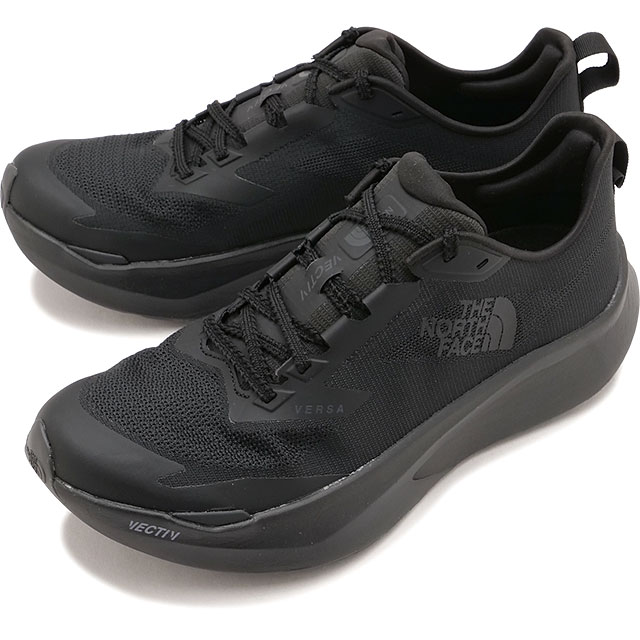 ザ・ノース・フェイス THE NORTH FACE スニーカー メンズ ベクティブバーサ [NF52602-KK SS26] VECTIV Versa 厚底 ランニングシューズ 黒 TNFブラック/TNFブラック
