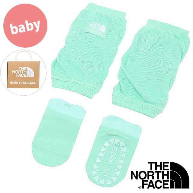 ザ・ノース・フェイス THE NORTH FACE ベビーサンシェードレッグカバー&ソックスセット [NNB82510-GB SS26] B Sunshade Leg Cover&Socks Set 男の子・女の子 ギフト 出産祝い プレゼント グリーンブルーリー