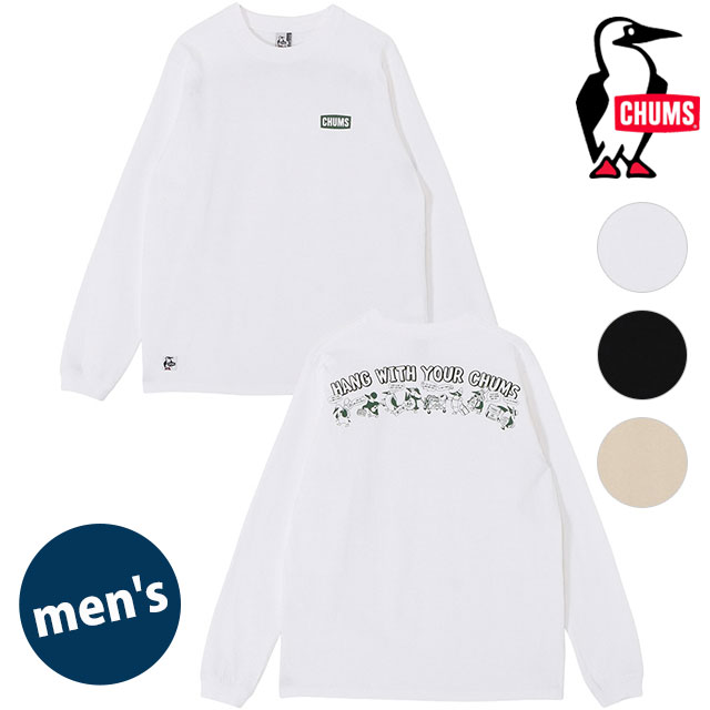 チャムス CHUMS メンズ アンチバグハンティングバグロングスリーブTシャツ [CH01-2714 SS26] M Anti-Bug Hunting Bug L/S T-Shirt 長袖 オーバーサイズ USAコットン 虫よけ