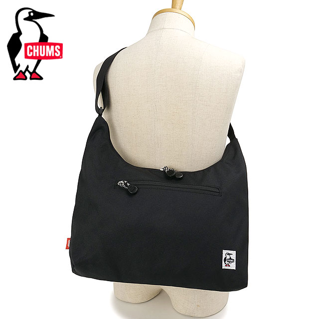 チャムス CHUMS リサイクルプレインショルダーバッグ [CH60-4093 SS26] 8L Recycle Plain Shoulder Bag ユニセックスワンショルダー ブラック Black