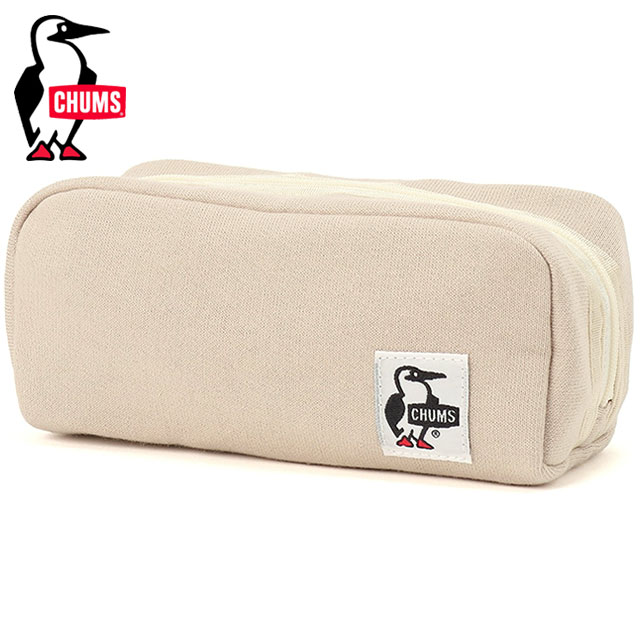 チャムス CHUMS ハリケーンポーチスウェット [CH60-3592 SS26] Hurricane Pouch Sweat 文具 ペンケース アクセサリーポーチ ベージュ Greige 【メール便配送】