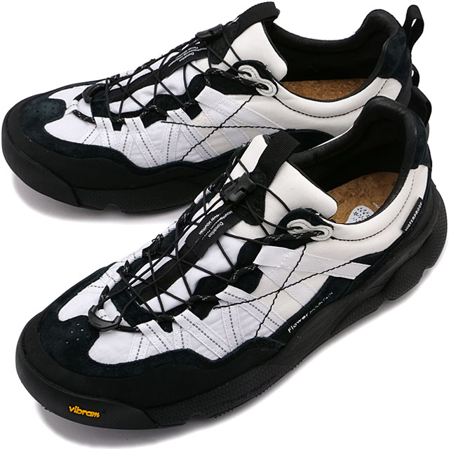 返品送料無料 フラワーマウンテン Flower MOUNTAIN スニーカー イワノツー [FM100010 SS25] IWANO2 メンズトレッキングシューズ ビブラムソール White/Black