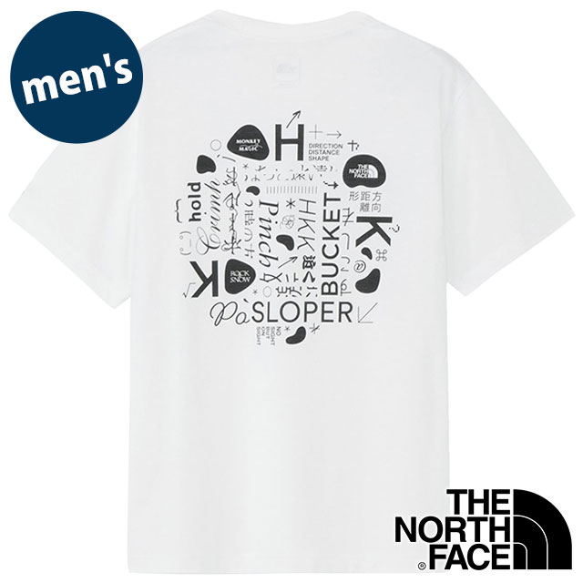 ザ・ノース・フェイス THE NORTH FACE Tシャツ メンズ ショートスリーブTNFモンキーマジックティー [NT32634-W SS26] S/S TNF Monkey Magic Tee 半袖 吸水速乾 バックプリント 白 ホワイト 【メール便配送】
