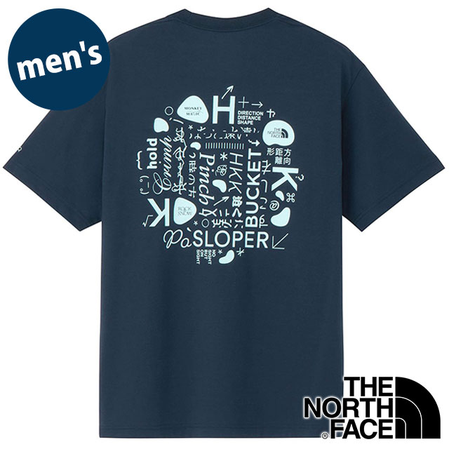 ザ・ノース・フェイス THE NORTH FACE Tシャツ メンズ ショートスリーブTNFモンキーマジックティー [NT32634-UN SS26] S/S TNF Monkey Magic Tee 半袖 吸水速乾 バックプリント 紺 アーバンネイビー 【メール便配送】