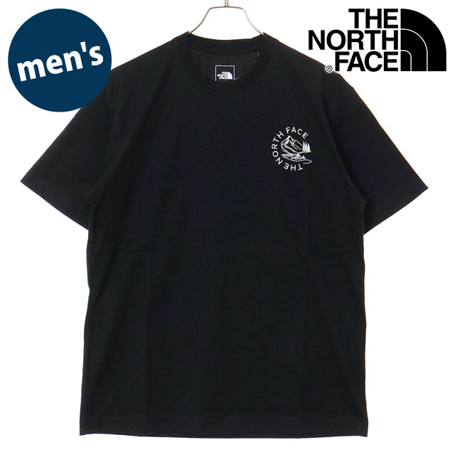 ザ・ノース・フェイス THE NORTH FACE Tシャツ メンズ ショートスリーブホリディキャンプティー [NT32660-K SS26] S/S Holiday Camp Tee 半袖 吸水速乾 ワンポイント 黒 ブラック 【メール便配送】