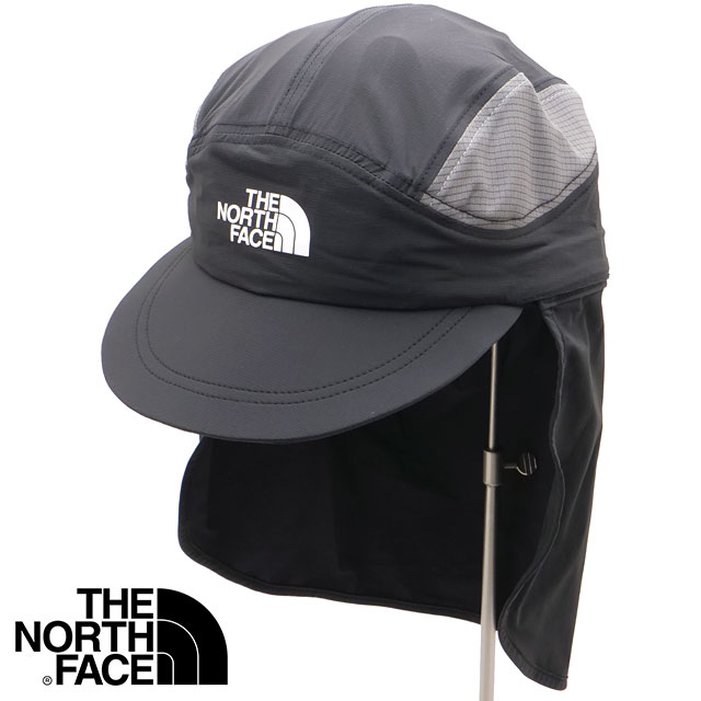 ザ・ノース・フェイス THE NORTH FACE ランシールドキャップ [NN02604-K SS26] Run Shield Cap 帽子 パフォーマンスキャップ ＵＶケア 黒 ブラック