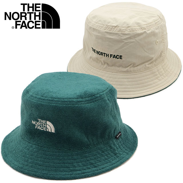 ザ・ノース・フェイス THE NORTH FACE リバーシブルミニパイルバケットハット [NN02639-TF SS26] Reversible Mini Pile Bucket Hat 帽子 カジュアル UVケア TNFグリーン/フォッシルアイボリー 【メール便配送】