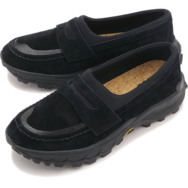 ピージー PG スニーカー メンズ ディッシュ [261PG0027 SS26] DISH男性用 ローファー ローカット 厚底 ブラック BLK