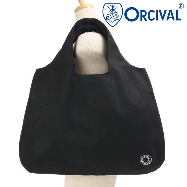 オーシバル ORCIVAL キャンバストートバッグ [OR-H0389-DXS SS26] CANVAS TOTE BAG ユニセックス肩掛け 帆布 黒 BLACK