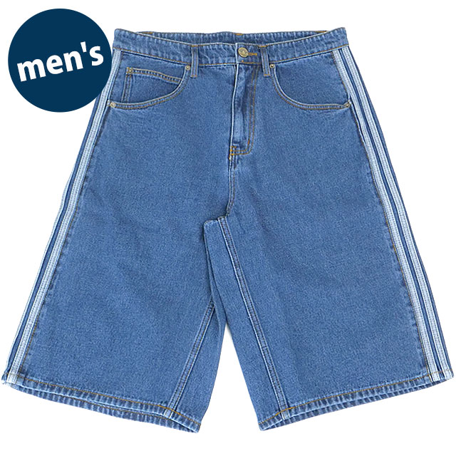 アディダス オリジナルス adidas Originals メンズ ファイヤーバード アディカラー デニムショーツ [I8799/KD1500 SS26] FIREBIRD ADICOLOR DENIM SHORTS ショートパンツ ハーフパンツ ブルー ミディアムヴィンテージデニム