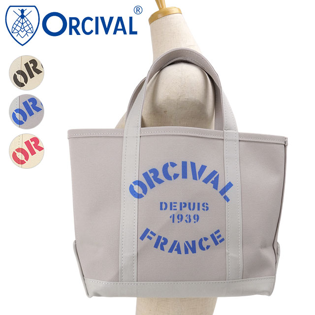 オーシバル ORCIVAL プリントトートバッグ ミディアム [OR-H0360-KWC] PRINT TOTE BAG MEDIUM ユニセックス日本製 キャンバストート 中サイズ 帆布 当店激オシ