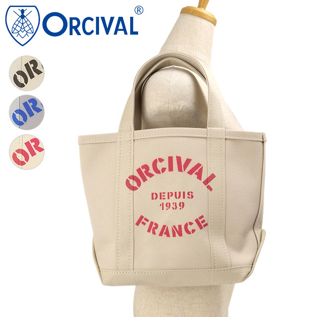 オーシバル ORCIVAL プリントトートバッグ スモール [OR-H0361-KWC] PRINT TOTE BAG SMALL ユニセックス日本製 キャンバストート 小サイズ 帆布 当店激オシ