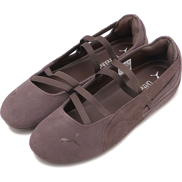 プーマ PUMA スニーカー レディース スピードキャット バレエ パイソン ウィメンズ [407706-01 SS26] SPEEDCAT BALLET PYTHON WNS 薄底 フェミニン タウン カジュアル ブラウン Chocolate-Brown