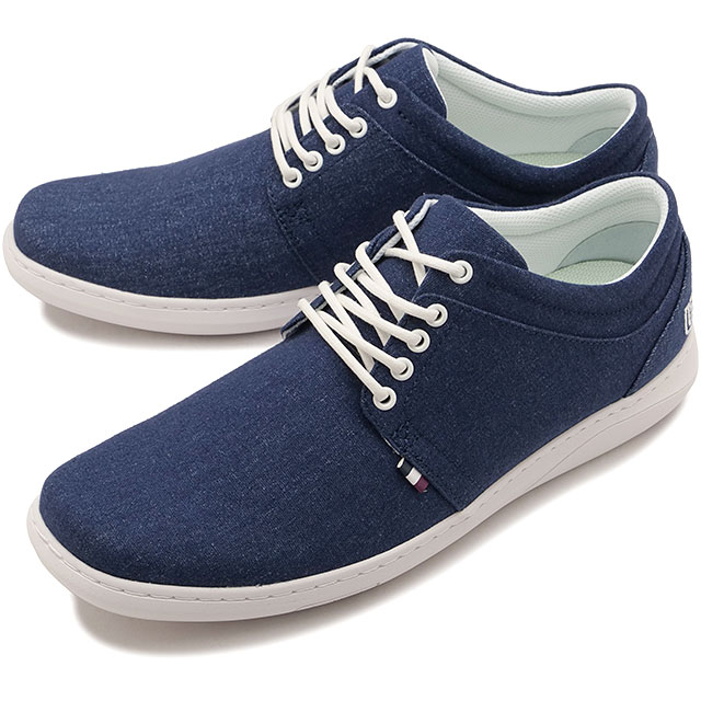 コンカラー conqueror スニーカー メンズ マンハッタンイーエックス キャンバス [26SS-NA03 SS26] MANHATTAN EX CV.シューズ ネイビー WHITE-NAVY