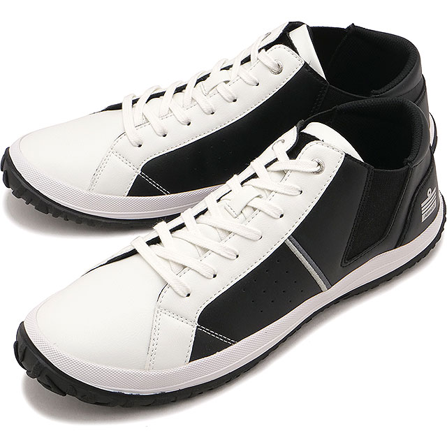 アドミラル Admiral スニーカー メンズ ノア [133802-72] AD-802 NOAHシューズ サイドゴア 白 White/Black