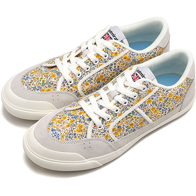 アドミラル Admiral スニーカー イノマー リバティー [AD-608 FW24] INOMER L レディースカジュアルシューズ 女性用 LIBERTYブリック White/Yellow