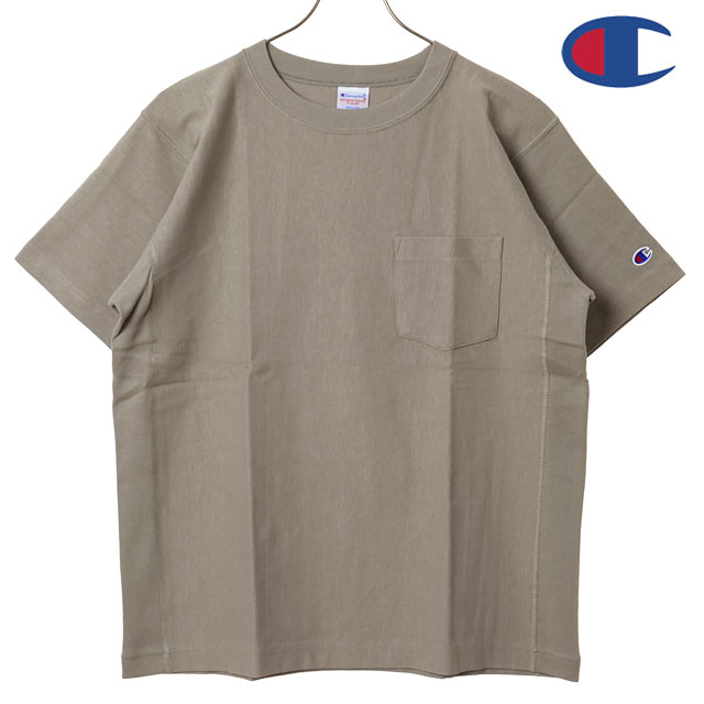 チャンピオン Champion Tシャツ メンズ リバースウィーブ ショートスリーブ ポケット ティーシャツ [C3-Z319 SS26] REVERSE WEAVE SHORT SLEEVE POCKET T-SHIRT リラックスフィット 半袖 9.4ozコットン 無地Tee グレー ASH-GRAY 【メール便配送】