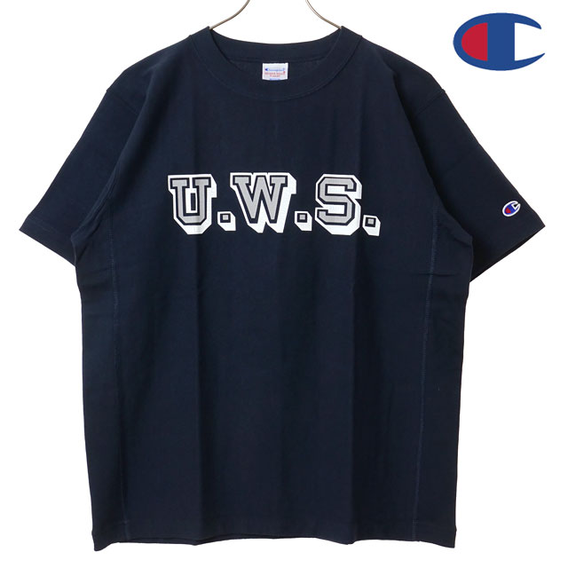 チャンピオン Champion Tシャツ メンズ リバースウィーブ ショートスリーブ ティーシャツ [C3-D304 SS26] REVERSE WEAVE SHORT SLEEVE T-SHIRT リラックスフィット 半袖 9.4ozコットン ネイビー NAVY 【メール便配送】