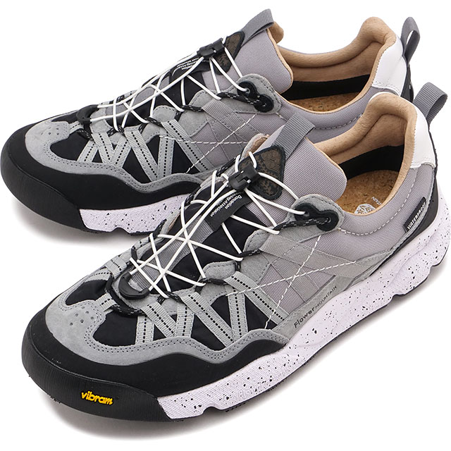 返品交換送料無料 フラワーマウンテン Flower MOUNTAIN スニーカー メンズ イワノツー [FM100028 SS26] IWANO2トレッキングシューズ ビブラムソール グレー Anthracite/Gray