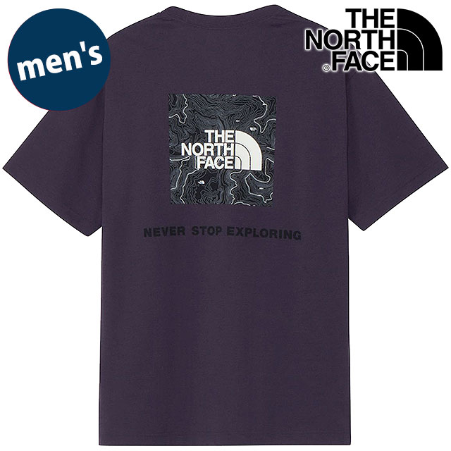 ザ・ノース・フェイス THE NORTH FACE Tシャツ メンズ ショートスリーブバックスクエアトラバースロゴティー [NT32543-ED SS26] S/S Back Square Traverse Logo Tee 半袖 吸水速乾 パープル エンドレスダスク 【メール便配送】