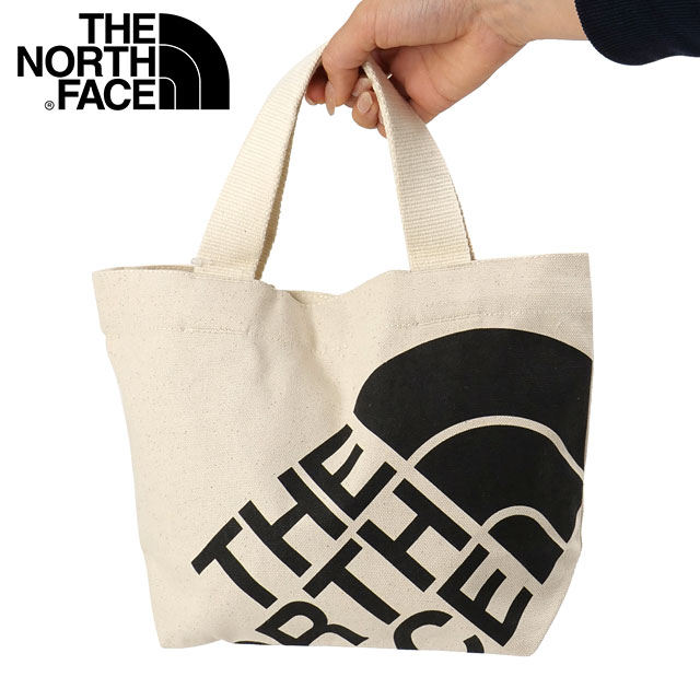 ザ・ノース・フェイス THE NORTH FACE ランプトートS [NM72609-NK SS26] Ramp Tote S 手持ちキャンバストートバッグ オーガニックコットン 白 ナチュラル/ブラック 【メール便配送】