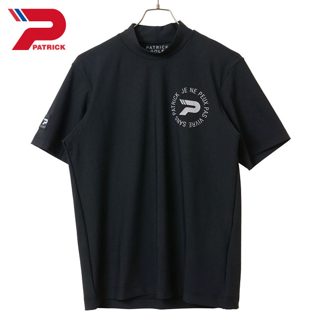 パトリック ゴルフ PATRICK GOLF ゴルフウェア メンズ [263-111 SS26] UP LP モックネック 日本製 半袖 Tシャツ 吸水速乾 BLK ブラック
