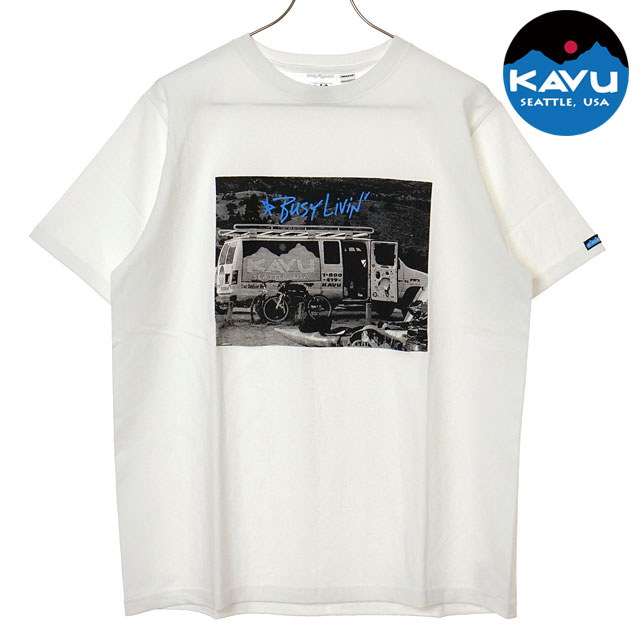カブー KAVU メンズ フォトTシャツ カー [19822434 SS26] PhotoTee Car 半袖 白 White 【メール便配送】