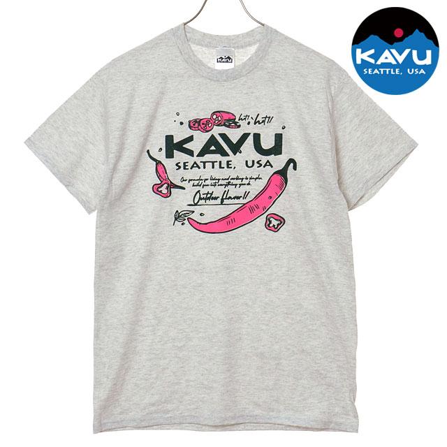 カブー KAVU メンズ チリペッパーTシャツ [19822480 SS26] Chili Pepper Tee 半袖 グレー Ash 【メール便配送】