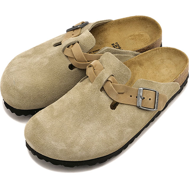 ビルケンシュトック BIRKENSTOCK サンダル レディース ボストン ブレイデッド [1026694 SS26] BOSTON BRAIDEDドイツ製 コンフォートサンダル ベージュ TAUPE | SUEDE-LEATHER