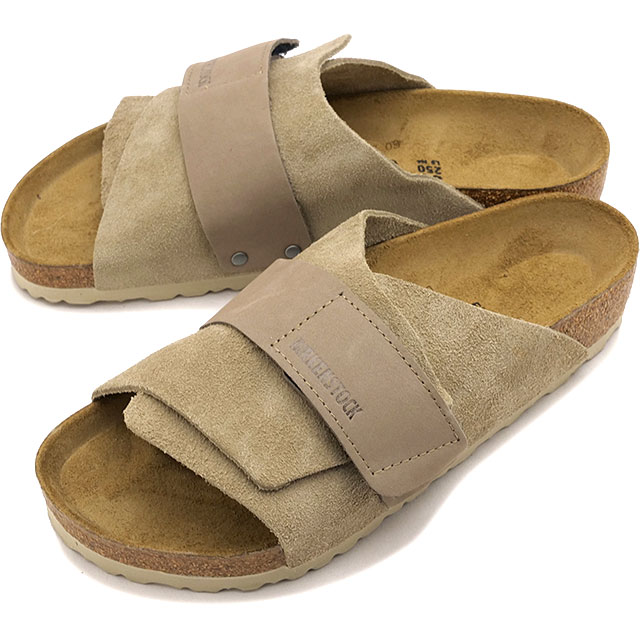 ビルケンシュトック BIRKENSTOCK サンダル メンズ キョウト [1015572 SS26] KYOTOドイツ製 コンフォートサンダル ベージュ TAUPE | NUBUCK-LEATHER/SUEDE