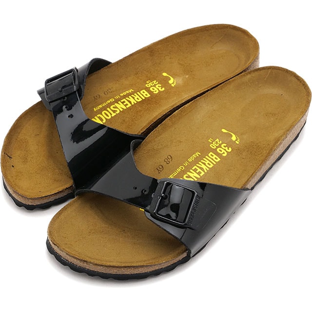 ビルケンシュトック BIRKENSTOCK サンダル レディース マドリッド [40303 SS26] MADRIDドイツ製 コンフォートサンダル 黒 PATENT-BLACK | BIRKO-FLOR