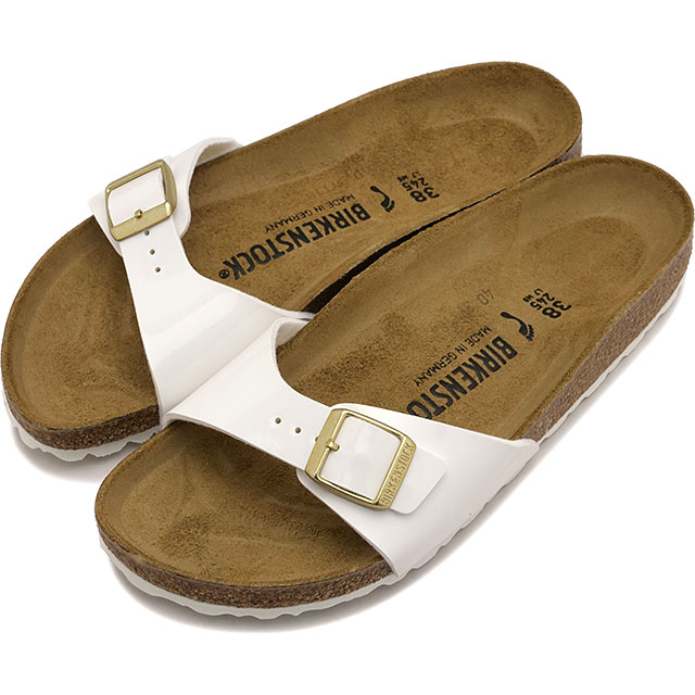 ビルケンシュトック BIRKENSTOCK サンダル レディース マドリッド [1005310 SS26] MADRIDドイツ製 コンフォートサンダル 白 PATENT-WHITE | BIRKO-FLOR