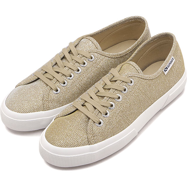 スペルガ SUPERGA スニーカー レディースラメ レッジェーラ [6S4135ZW-340 SS26] 3750 JERSEY LAME LEGGERAシューズ ベージュ PLT-BEIGE