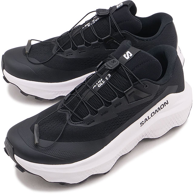 サロモン SALOMON スニーカー メンズ ウルトラ グライド 3 [L47742200] ULTRA GLIDE 3 男性用トレイルランニングシューズ 黒 Black/White/Black