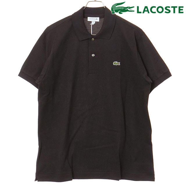 ラコステ LACOSTE メンズ L.12.12 ポロシャツ (無地・半袖) [L1212LJ-99-3LA SS26] 日本製 半袖 綿100% 定番ポロ ダークブラウン