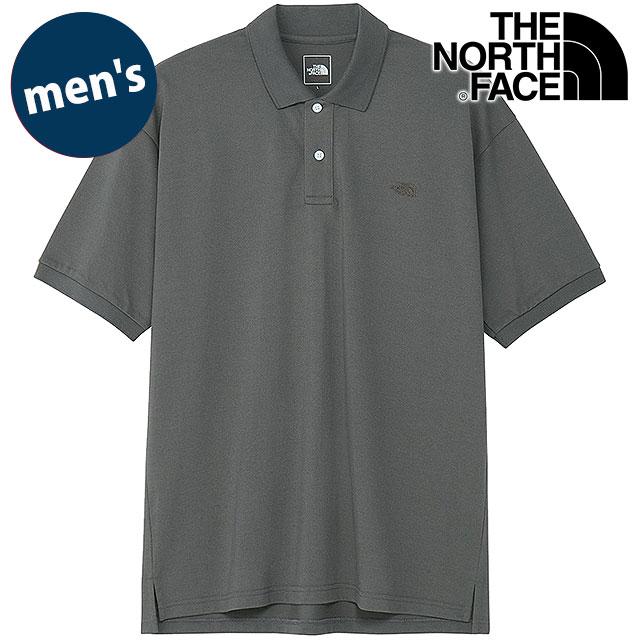 ザ・ノース・フェイス THE NORTH FACE ポロシャツ メンズ ショートスリーブエニーパートポロ [NT12637-SP SS26] S/S Any Part Polo 半袖 無地 UVケア グレー スモークドパール 【メール便配送】