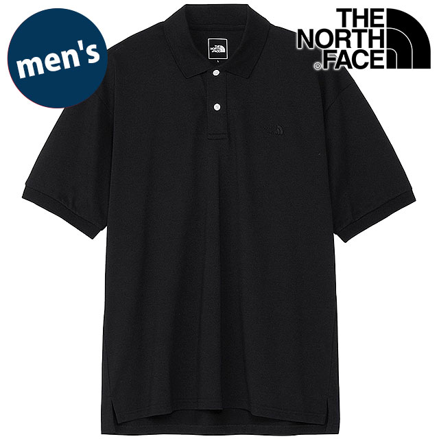 ザ・ノース・フェイス THE NORTH FACE ポロシャツ メンズ ショートスリーブエニーパートポロ [NT12637-K SS26] S/S Any Part Polo 半袖 無地 UVケア 黒 ブラック 【メール便配送】