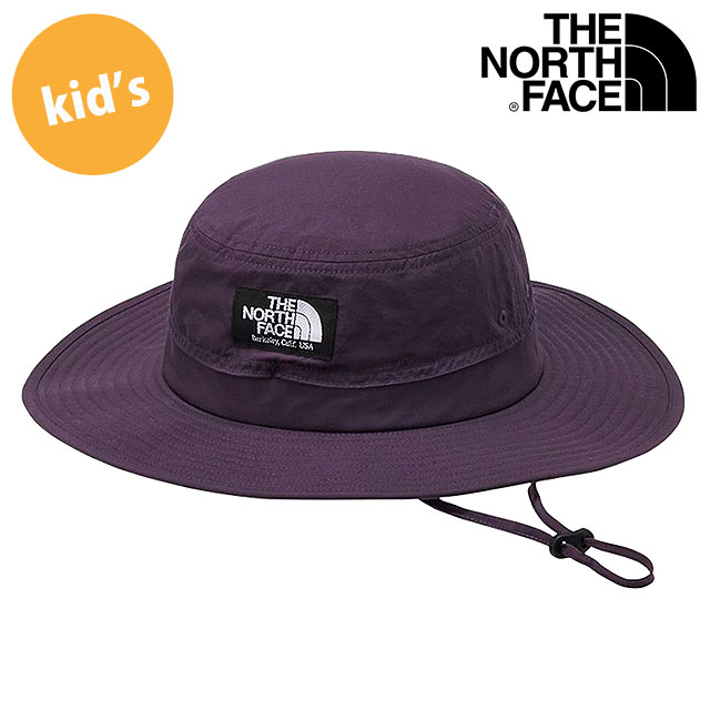 ザ・ノース・フェイス THE NORTH FACE キッズホライズンハット [NNJ02520-ED SS26] Kids' Horizon Hat 男の子・女の子 子供用 帽子 日よけ UVケア あご紐付き パープル エンドレスダスク 【メール便配送】