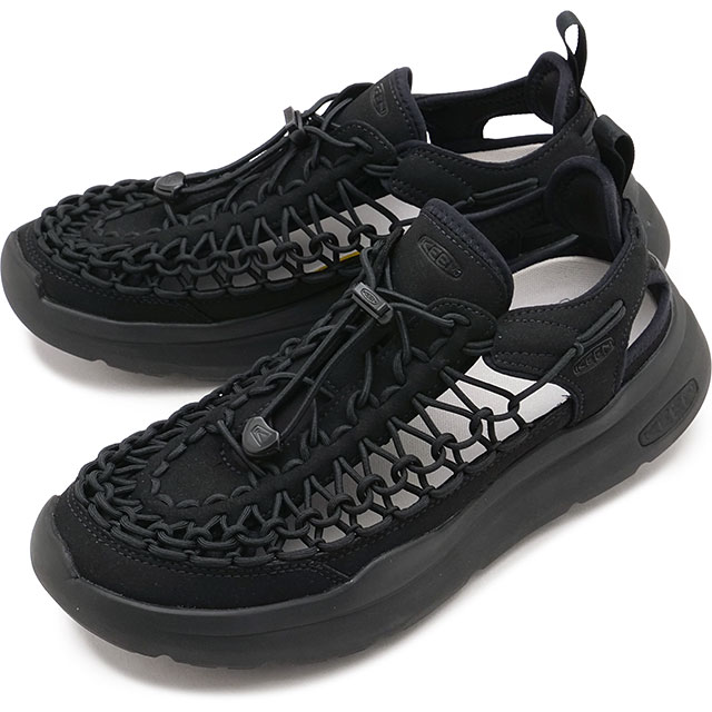 キーン KEEN スニーカーサンダル メンズ ユニーク ダブルケー [1030271 SS26] M UNEEK WK ウォーキング タウン トラベル ブラック BLACK/BLACK