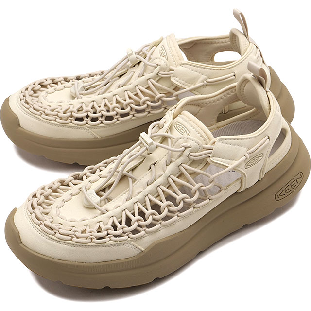 キーン KEEN スニーカーサンダル メンズ ユニーク ダブルケー [1030272 SS26] M UNEEK WK ウォーキング タウン トラベル ホワイト BIRCH/PLAZA-TAUPE