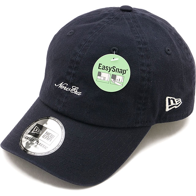 ニューエラ キャップ NEW ERA CAP カジュアルクラシック ストラップロゴ [14744717 SS26] Casual Classic STRAP LOGO 帽子 イージースナップ サイズ調整可能 ネイビー