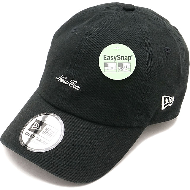 ニューエラ キャップ NEW ERA CAP カジュアルクラシック ストラップロゴ [14744722 SS26] Casual Classic STRAP LOGO 帽子 イージースナップ サイズ調整可能 ブラック
