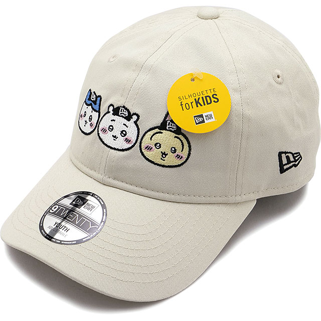 ニューエラ キャップ NEW ERA CAP キッズキャップ ちいかわ [14864477 SS26] Youth 9TWENTY CHIIKAWA 男の子・女の子 子供 ユースサイズ 帽子 コラボ サイズ調整可能 ホワイト アイボリー