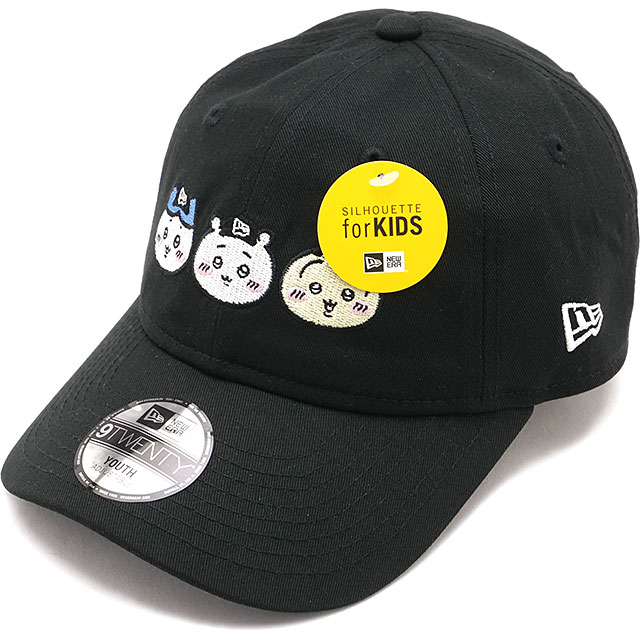 ニューエラ キャップ NEW ERA CAP キッズキャップ ちいかわ [14864478 SS26] Youth 9TWENTY CHIIKAWA 男の子・女の子 子供 ユースサイズ 帽子 コラボ サイズ調整可能 ブラック